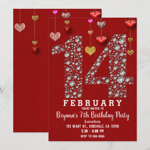 Invitación 14 de febrero 14º Fiesta de Corazones Rojos de San