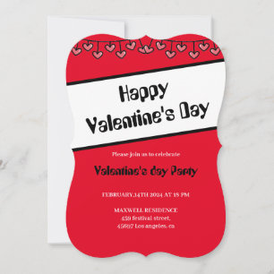 Invitación 14 de febrero feliz día de San Valentín