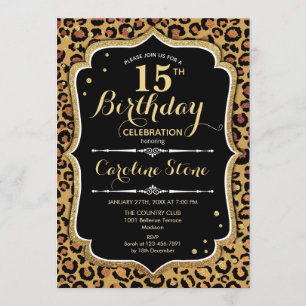 Invitación 15º cumpleaños - Imprimir
