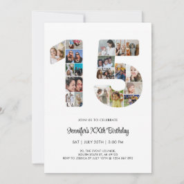 Invitación 15.º Collage de fotos 15 Personalizados