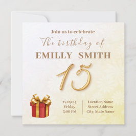 Invitación 15 cumpleaños de invasión