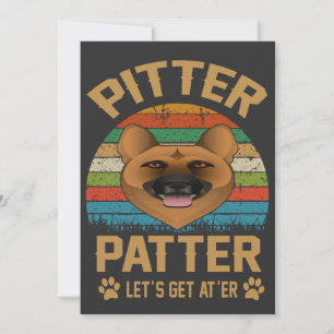 Invitación 16 Pitter Patter Vamos a empezar pastor alemán