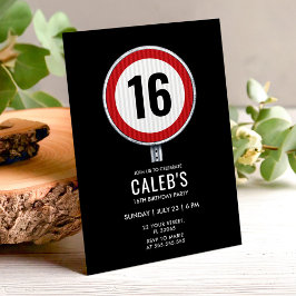 Invitación 16th Birthday Speed Limit Sign - ANY AGE