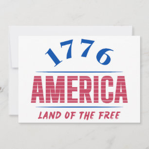 INVITACIÓN 1776 AMÉRICA TIERRA DE LIBRES