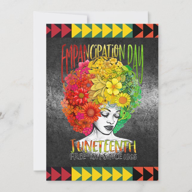 Invitación 1865 de junio Día de la Independencia de los Negro (Anverso)