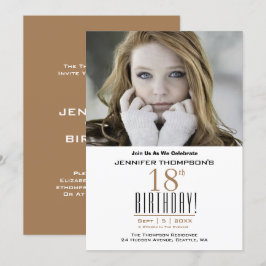 Invitación 18.º cumpleaños - Fiesta de fotos
