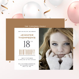 Invitación 18.º cumpleaños - Fiesta de fotos