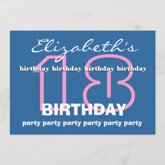 Invitación 18° Festejos de cumpleaños, corazones estrellas X1