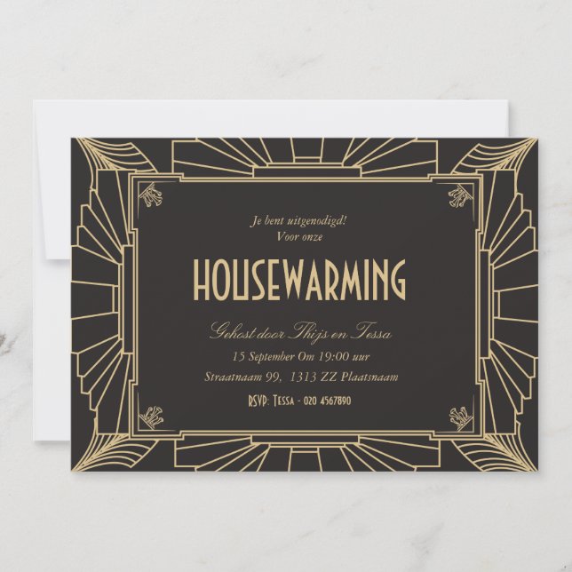 Invitación 1920 edificación temática van de inwijdingsfeestpa (Anverso)