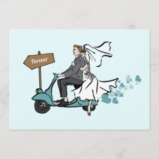 Invitación 1950 de la boda del vintage