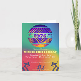 Invitación 1974 50 cumpleaños