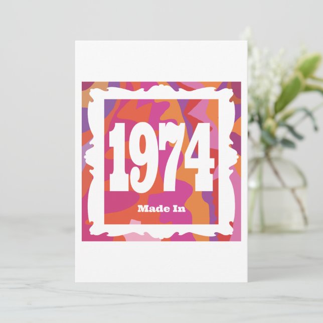 Invitación 1974 - Hecho En 1974 (Anverso de pie)