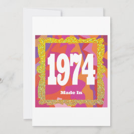 Invitación 1974 - Hecho En 1974