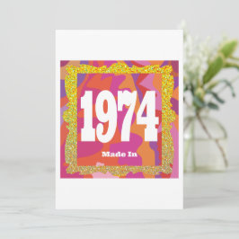 Invitación 1974 - Hecho en 1974