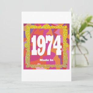 Invitación 1974 - Hecho en 1974
