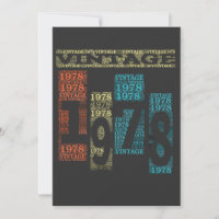 1978 Retro Vintage 41th Birthday Gift T Shirt