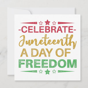 Invitación 19 de junio, Libertad para los afroamericanos.