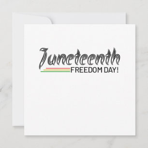 Invitación 19 de junio, Libertad para los afroamericanos.