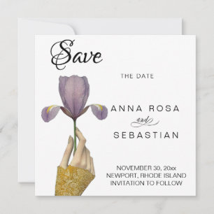 Invitación *~* 19 Foto AR6 Elegante Vintage Guarde la fecha