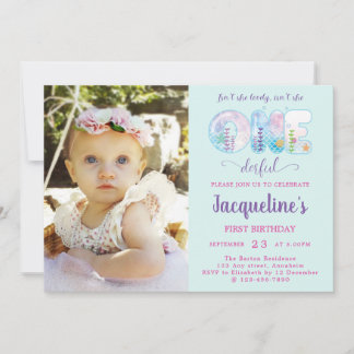 Invitación 1.ª Bonito De Cumpleaños De Chicas Bajo El Mar