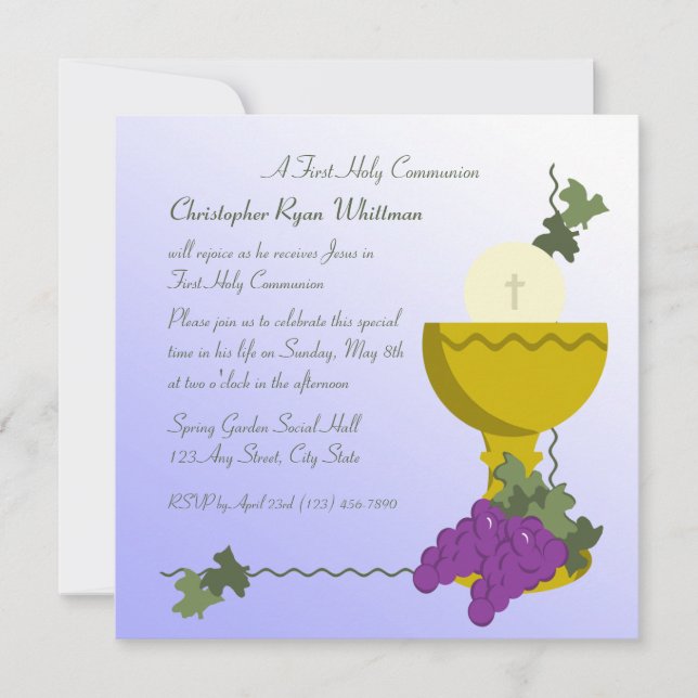 Invitación 1.ª comunión (Anverso)