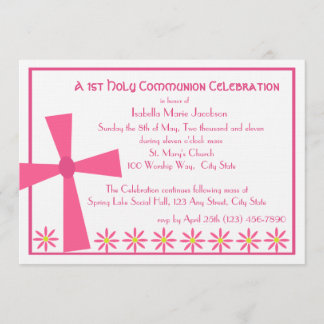 Invitación 1.ª Cruz y Flores Comunes