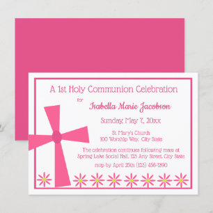 Invitación 1.ª Cruz y Flores Comunes
