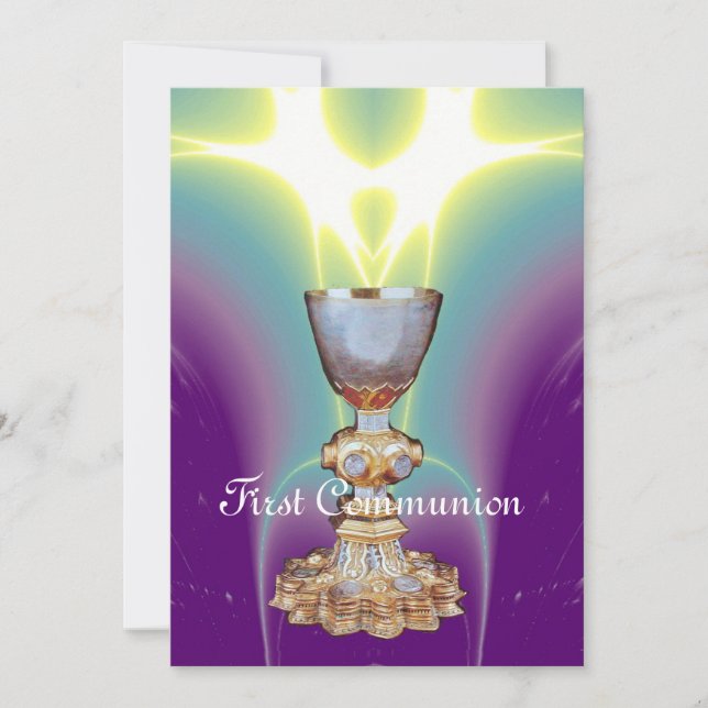 Invitación 1.ª Sagrada Comunión/Cristalización (Anverso)
