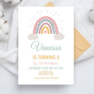 Invitación 1.ᵉʳ 23.º 5.º 789 cumpleaños