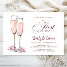 1.ᵉʳ Aniversario Boda Champagne
