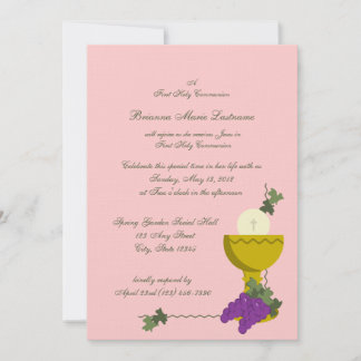 Invitación 1.ᵉʳ cáliz de comunión