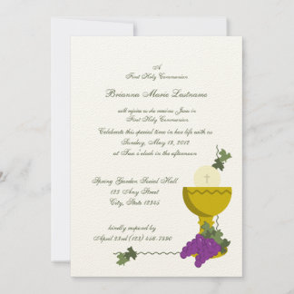 Invitación 1.ᵉʳ cáliz de comunión