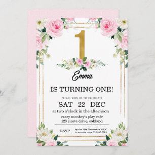 Invitación 1.ᵉʳ cumpleaños