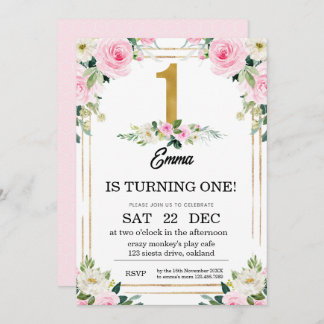 Invitación 1.ᵉʳ cumpleaños