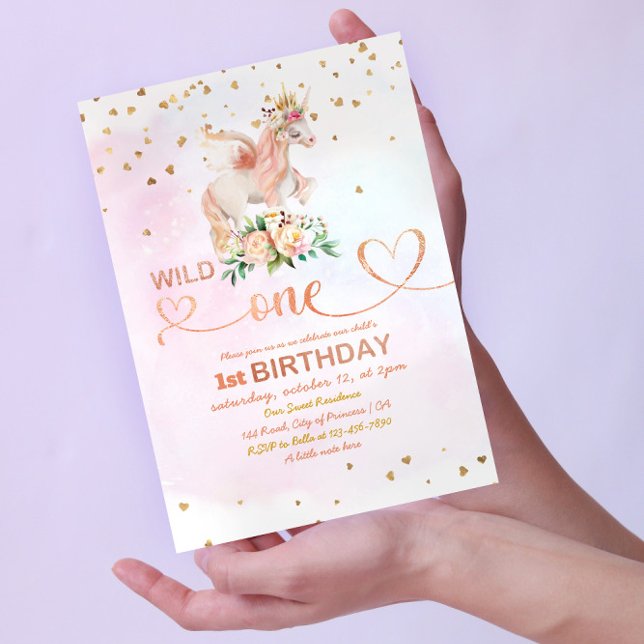 Invitación 1.ᵉʳ cumpleaños de la niña salvaje (Subido por el creador)