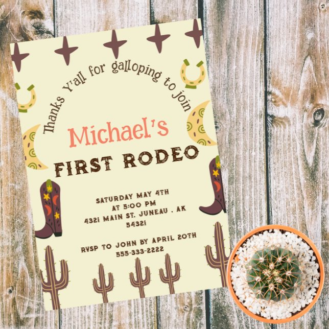 Invitación 1.ᵉʳ cumpleaños del país Fiesta occidental de Rode (Subido por el creador)