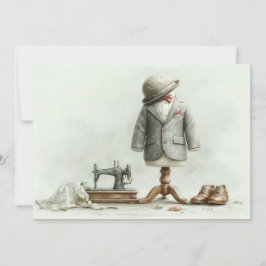 Invitación 1.ᵉʳ cumpleaños Haute Couture Baby Boy y Atelier