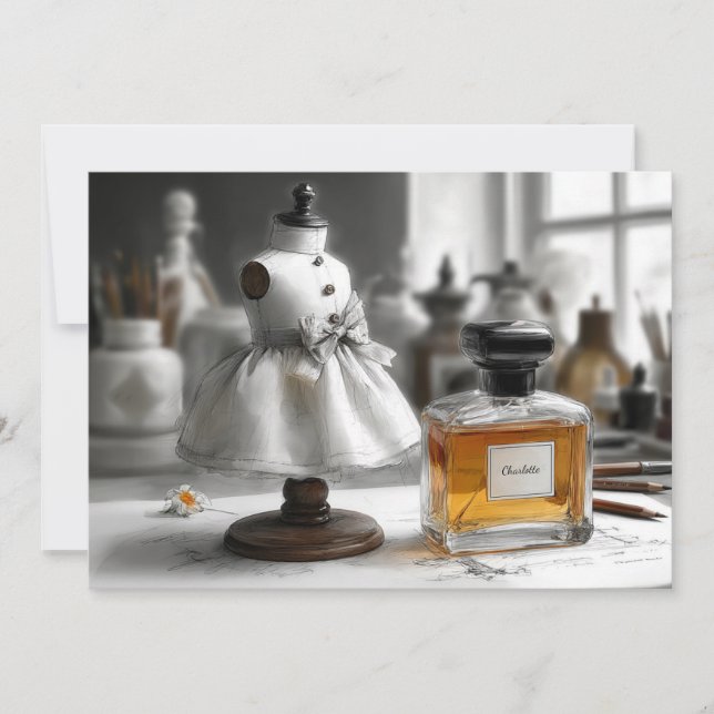 Invitación 1.ᵉʳ cumpleaños - "Un año de amor y risa" (Anverso)