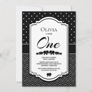 Invitación 1.ᵉʳ Fiesta Blanco Negro