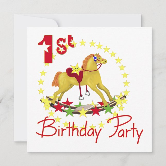 Invitación 1.ᵉʳ Fiesta de cumpleaños (Anverso)