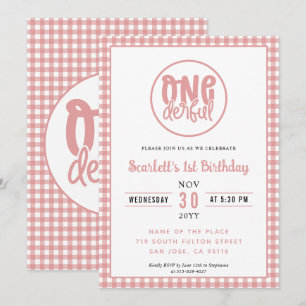 Invitación 1.ᵉʳ Fiesta de cumpleaños lindo primer cumpleaños 