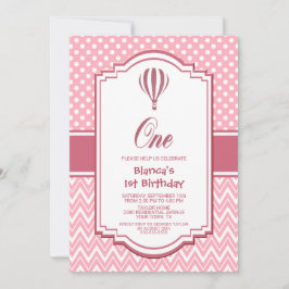 Invitación 1.ᵉʳ Fiesta de Punto de Polka Rosa