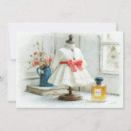 Invitación 1.ᵉʳ Nacimiento Vestido Blanco Vestido Rojo Perfum