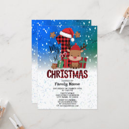 Invitación 1.ᵉʳ Navidad Leche de Nieve Blanca Leche Linfa