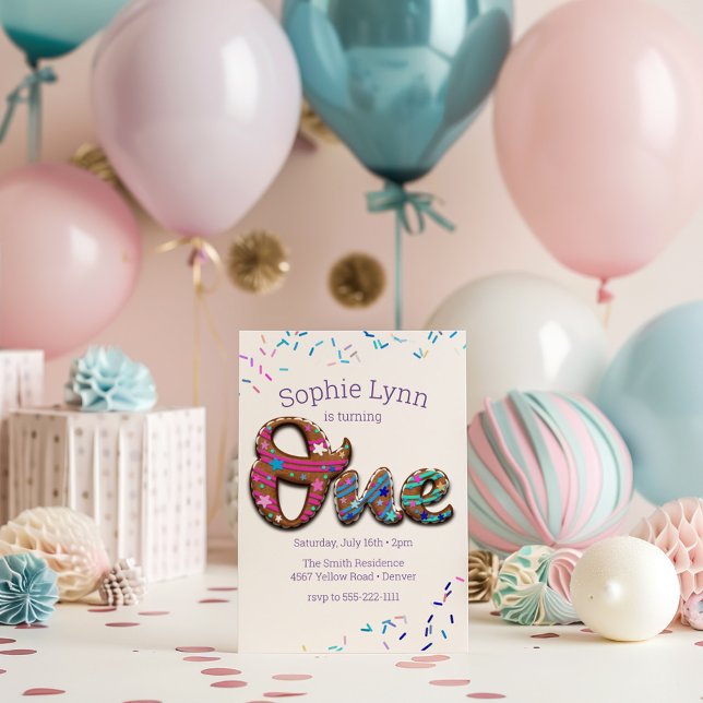Invitación 1.ᵉʳ Pastel de galletas de cumpleaños (Subido por el creador)