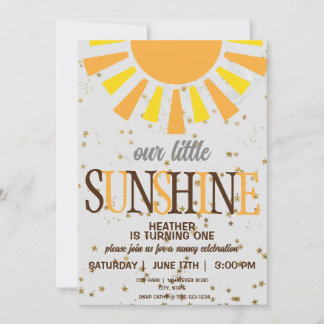 Invitación 1.ᵉʳ Personalizado Fiesta de cumpleaños