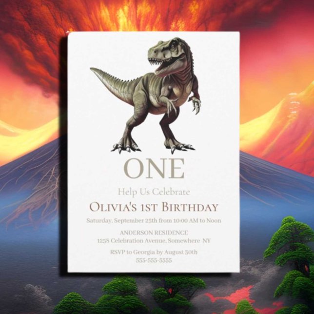 Invitación 1.ᵉʳ tema de los dinosaurios (If you have any questions or need assistance with anything, feel free to reach out. We're thrilled t)