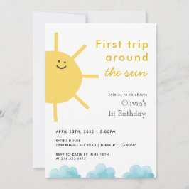 Invitación 1.ᵉʳ Viaje Alrededor Del Primer Cumpleaños Del Sol