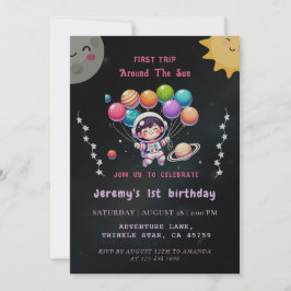 Invitación 1.ᵉʳ viaje por el espacio acuático moderno primer 