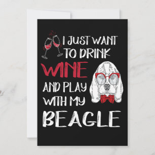 Invitación 1 Bebida Vino Y Juego Con Mi Beagle